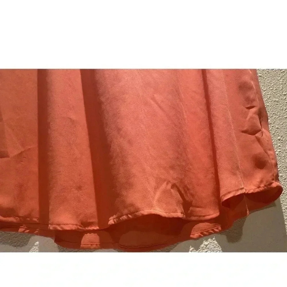 Roz & Ali Coral V Neck Women's Pleated Short Sleeve Plus Size 2X Top Lightweight - Picture 6 of 6